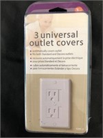 3 Universal Outlet Covers Standard size KidCo