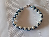 Mother of Pearl & Swarovski 7" Bracelet   #2