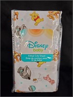 Disney baby fitted crib sheet.