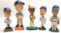 5 BOBBLEHEADS TIGER, ROGER CLEMENS, MICKEY MANTLE