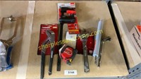 Clamp, pliers, wrench, tape measure