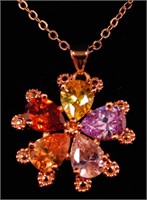 New Rose Gold Filled Pendant Necklace with