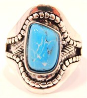 New Vintage Style Turquoise Ring (Size 9) New in