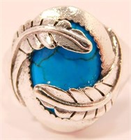 New Vintage Style Turquoise Ring (Size 9.5) New