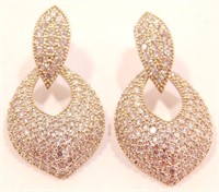 New Swarovski Crystal Earrings. Stud Posts. White