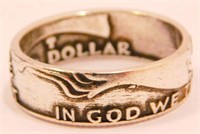 New Vintage Style Coin Ring (Size 11) New in Gift