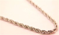 New 36" Rolled Chain Necklace. 4mm Width. New in