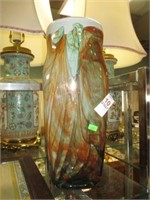 15" TALL VASE - COLORED GLASS