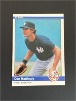 1984 Fleer Don Mattingly Rookie Card #131