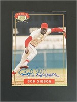 Bob Gibson Autographed Card w/ COA