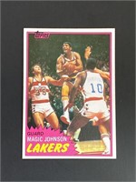 1981 Topps Magic Johnson 2nd Year Card #21