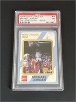 1989 North Carolina Michael Jordan GOLD PSA 7