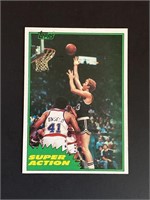 1981 Topps Larry Bird 2nd Year Super Action Card