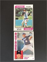 (2) Nolan Ryan Topps Cards 1974 & 1984