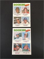 1977 Topps Andre Dawson & Dale Murphy Rookie Cards