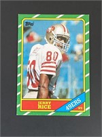 1986 Topps Jerry Rice Rookie Card #161