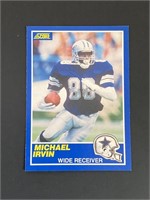 1989 Score Michael Irvin Rookie Card #18
