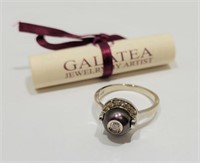 Galatea 'Diamond In A Pearl' Diamond Ring
