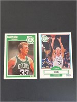 (2) Larry Bird Fleer Cards 1989 & 1990