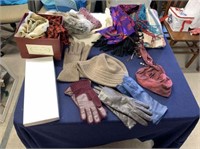 CONTENTS OF SHELF- GLOVES, SCARVES, BEANIES, BOWTI