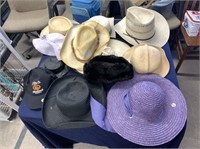 12+ ASSORTED HATS- BOTH MEN AND WOMENS