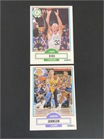 1990 Fleer Larry Bird & Magic Johnson Cards