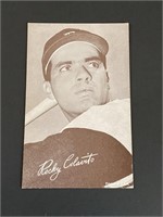 1962 Exhibit Rocky Colavito Stat Back Card
