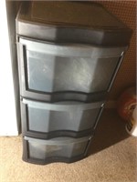 3 drawer plastic storage