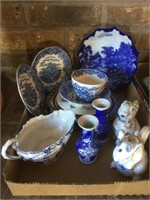 Blue China items