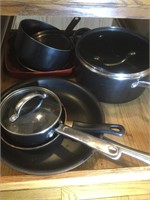 Top drawer with pots & pans