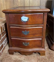 Wood 3-drawer nightstand by Riverside