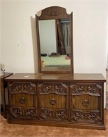 Dresser and Mirror by Bassett