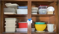 Tupperware and Rubbermaid food storage