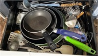 Frying pans and utensils
