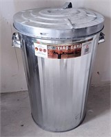 Galvanized Steel Garbage Can - With Lid