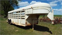 1998 20' x 6' Hale Gooseneck Livestock Trailer