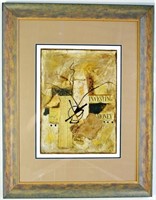 WALL STREET ART 'INVE$T' PAINTING SIGNED