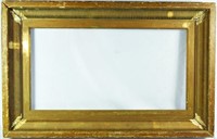 19TH C GILT FLUTED COVE PAINTING FRAME