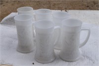 Milk Glass Mugs