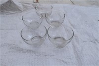 Set of 5 Glass Bowls