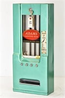 Vintage 1930's Adams Chewing Gum Vending Machine