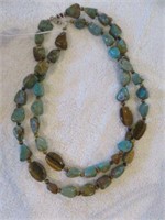 TURQUOISE NECKLACE WITH STERLING SILVER