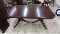 ANTIQUE MAHOGANY DUNCAN PHYFE STYLE DINING TABLE