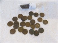 ROLL OF INDIAN HEAD PENNIES