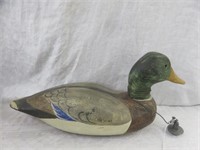 HAND PAINTED WOOD DUCK DECOY BY THE HADLEY