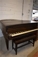 Dekalb Miniature Baby Grand Piano Inlaid