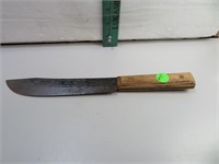 Vtg Forgercraft Carbon Steel Butcher Knife 11&1/2"