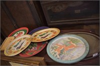 Collection of Vintage Tin Trays & Etc.