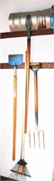 Potato Fork, Scraper, Shovel, 2 Rakes - 5pcs