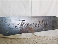 Metal Family sign